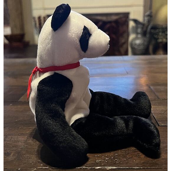 FORTUNE TY BEANIE BABY Babies Rare 1997 Panda W/ 1998 Tush Tag ERROR - Picture 4 of 9